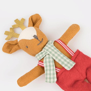 Мини игрушка Meri Meri "Олень в пряничном домике"